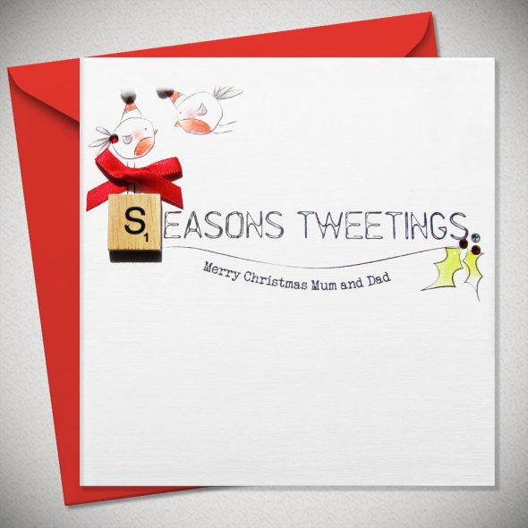 SEASONS TWEETINGS Merry Christmas Mum and Dad