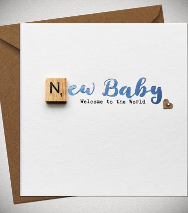 Blue New Baby - Welcome to the World
