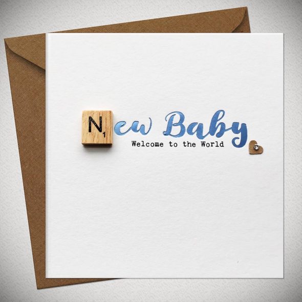 Blue New Baby - Welcome to the World