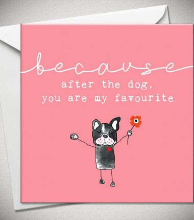 ...because after the dog, you are my favourite