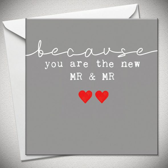 ...because you are the new MR & MR