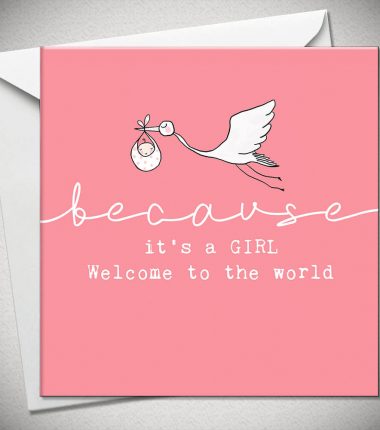 ...because it's a GIRL - welcome to the world