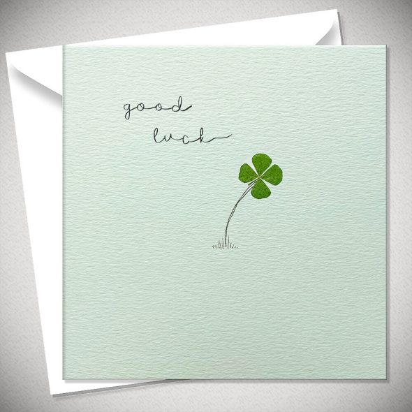 GOOD LUCK - 4 leaf clover