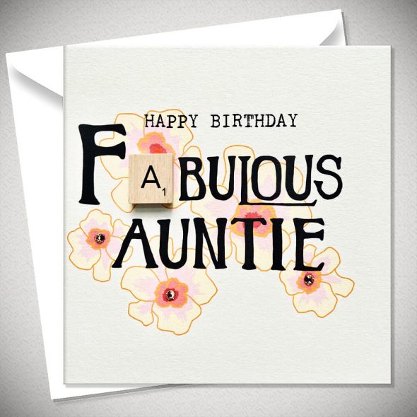 FABULOUS AUNTIE - HAPPY BIRTHDAY
