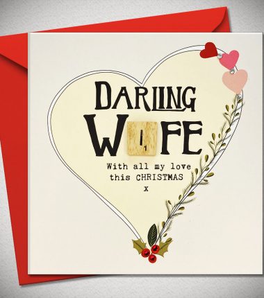 DARLING WIFE. With all my love this CHRISTMAS