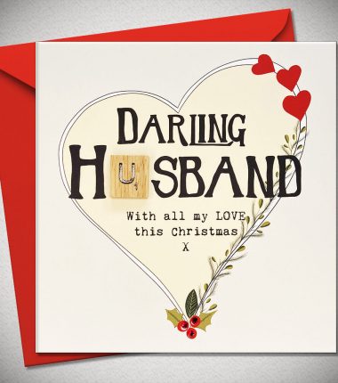 DARLING HUSBAND. With all my love Christmas