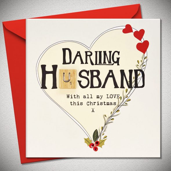 DARLING HUSBAND. With all my love Christmas