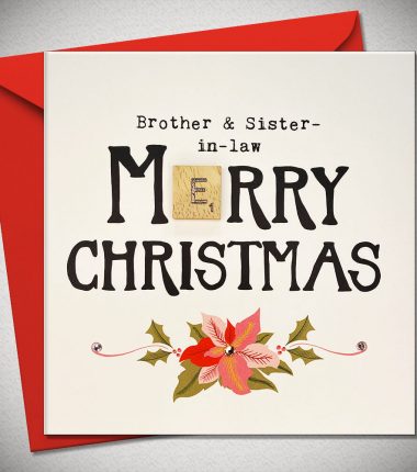 Brother & Sister-in-Law. MERRY CHRISTMAS