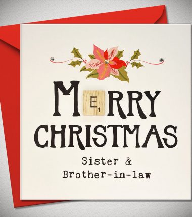 Sister & Brother-in-Law. MERRY CHRISTMAS