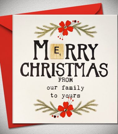 MERRY CHRISTMAS from our family to yours