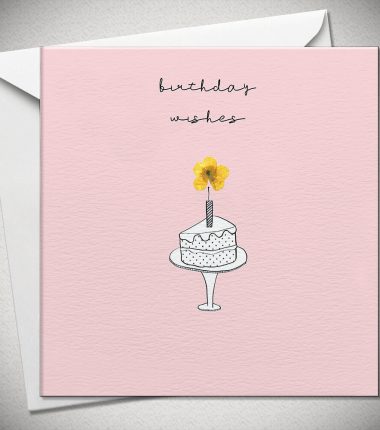 Birthday wishes (cake) - buttercup