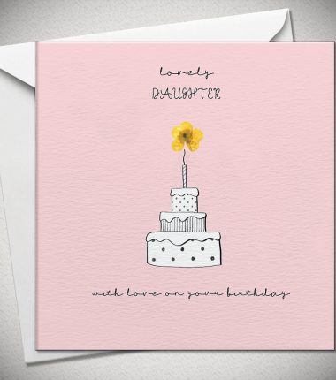 lovely DAUGHTER with love on your birthday - buttercup