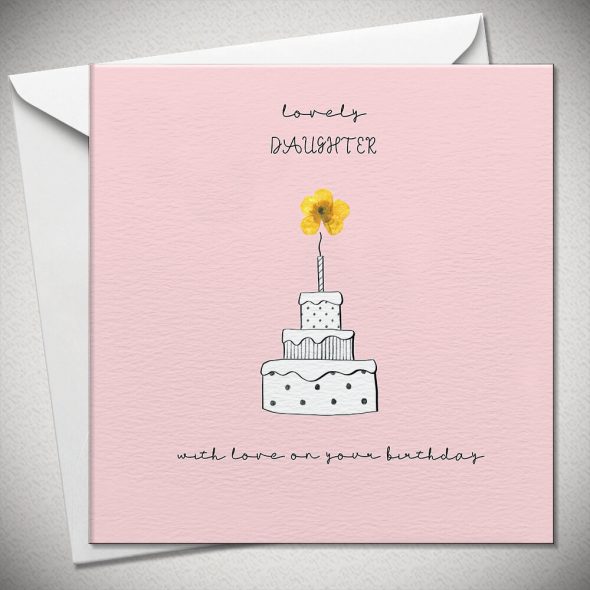 lovely DAUGHTER with love on your birthday - buttercup