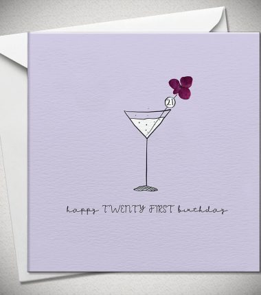 21 happy TWENTY FIRST birthday - hydrangea