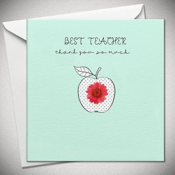BEST TEACHER thank you so much - red daisy