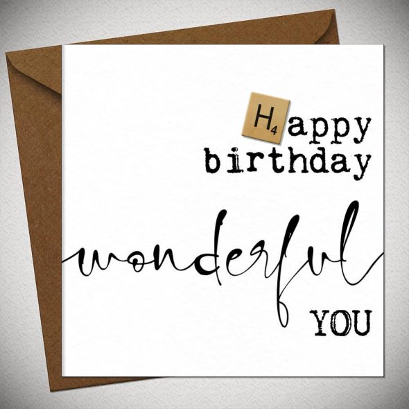 Happy birthday WONDERFUL you