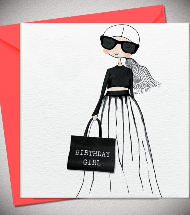 BIRTHDAY GIRL - with woven label