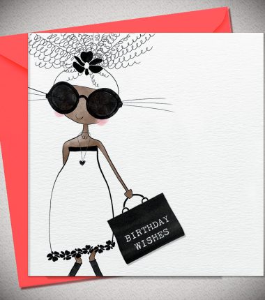BIRTHDAY WISHES- with woven label