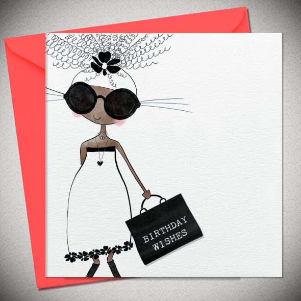 BIRTHDAY WISHES- with woven label
