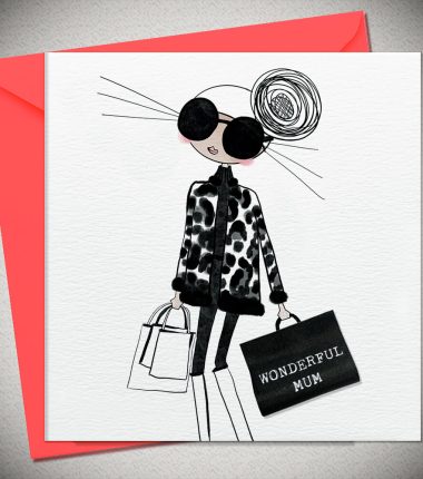 WONDERFUL MUM- with woven label