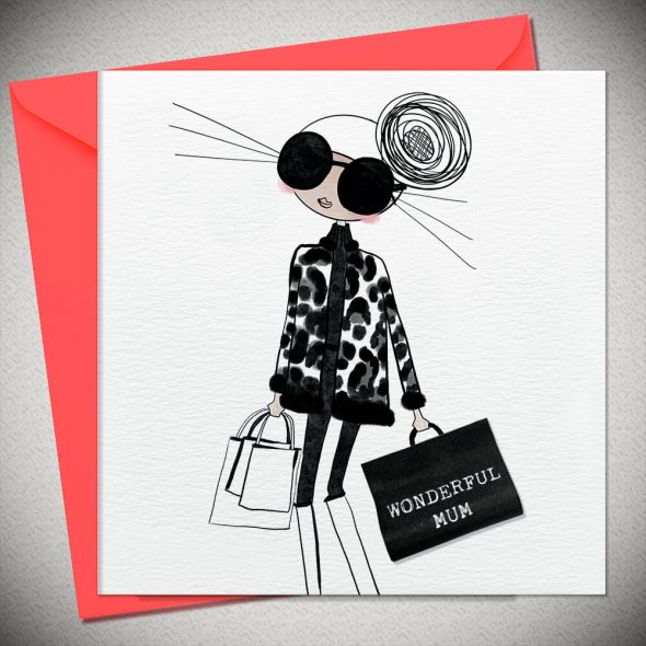 WONDERFUL MUM- with woven label