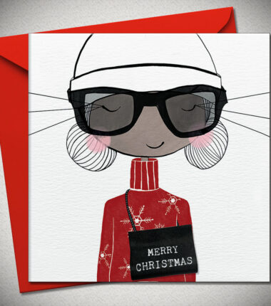MERRY CHRISTMAS - with real woven label