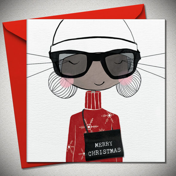 MERRY CHRISTMAS - with real woven label