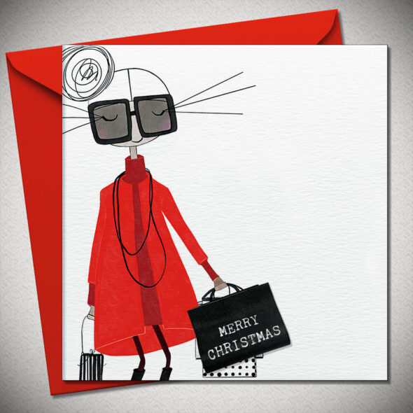 MERRY CHRISTMAS - with real woven label
