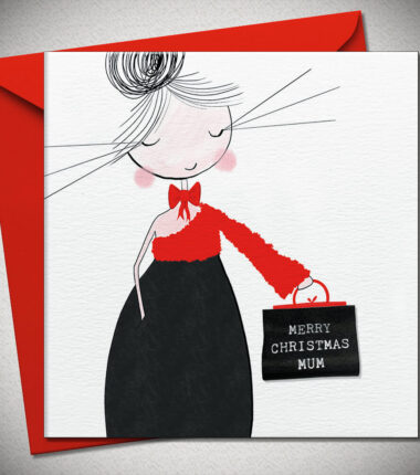 MERRY CHRISTMAS MUM - with real woven label