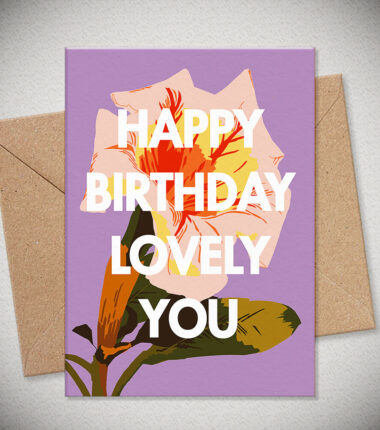 HAPPY BIRTHDAY LOVELY YOU